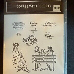 Temu Stamps and Dies Coffee with Friends